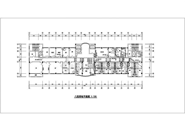 阿克苏地区某人民医院地上十一层地下一层框架剪力墙结构住院大楼电气工程设计CAD图（含设计总说明）-图二