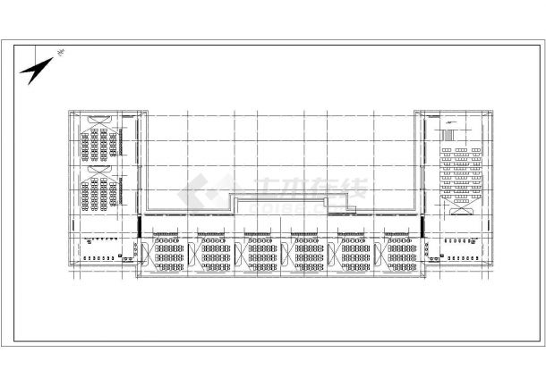 湘潭初级中学教学楼设计全套施工cad图-图二