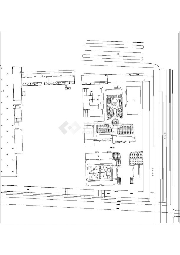 长沙高中五层教学楼建筑施工设计全套施工cad图-图一