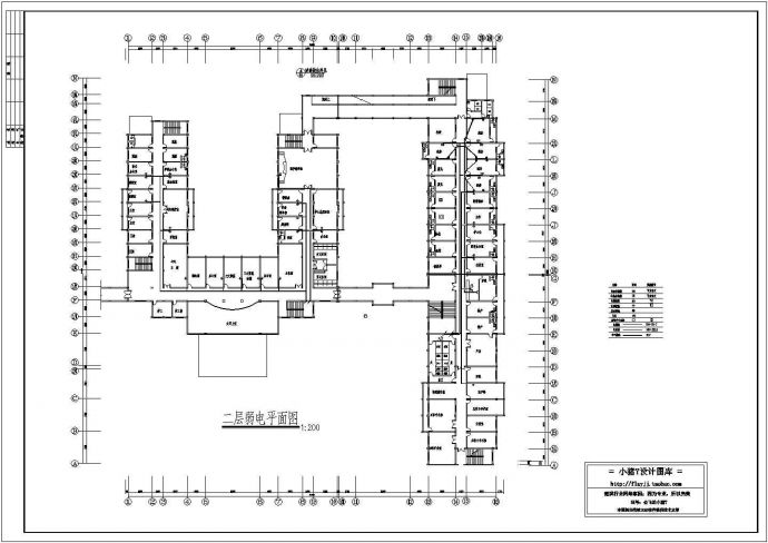 某县城三层五字型医院综合楼电气工程设计施工图（含急诊、产房和手术室用电设计说明）_图1