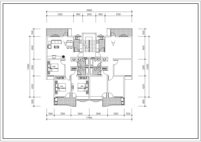 无锡市某新建小区70-130平米左右的经典热门户型设计CAD图纸（共13张）_图1