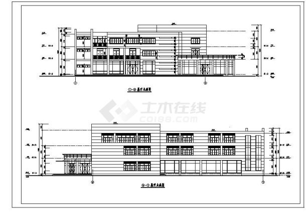 某县多层饭店建筑施工平面图-图一