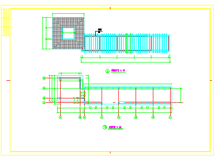某园林亭廊大样设计cad施工图-图二
