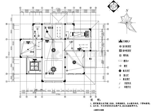 230平米2层砖混结构欧式风格单体别墅全套装修设计CAD图纸-图一