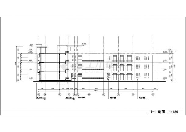 【最新】某学校化学实验楼设计方案CAD图纸-图二