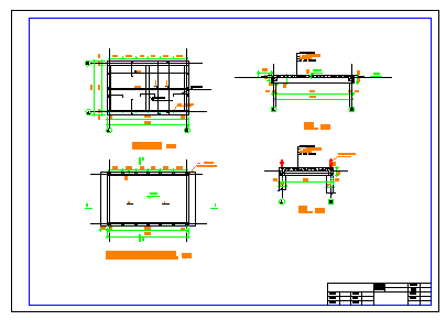 某园林平桥建筑设计cad施工图纸_图1