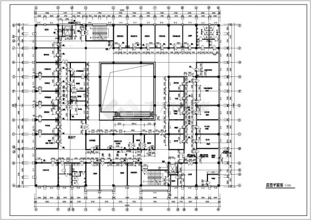 【最新】某医院建筑全套平面设计方案CAD图纸-图二