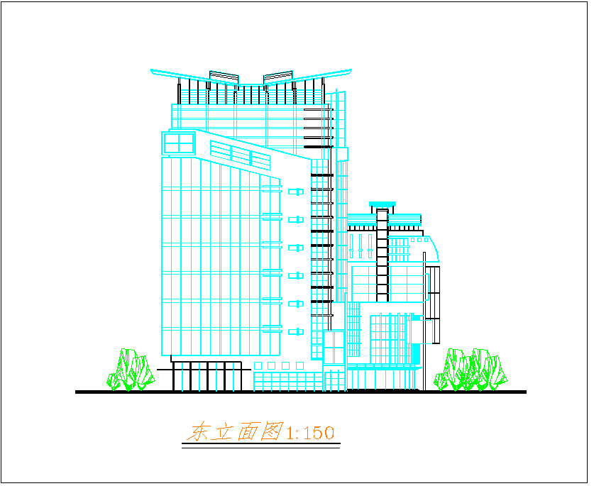 某地风云大酒店建筑施工图CAD图纸