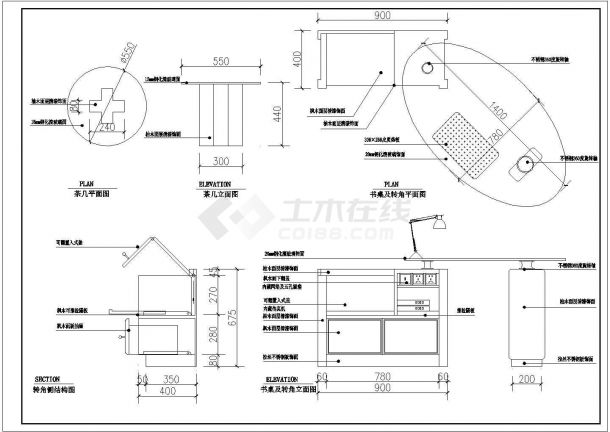 某住宅家庭装饰设计cad施工图-图二