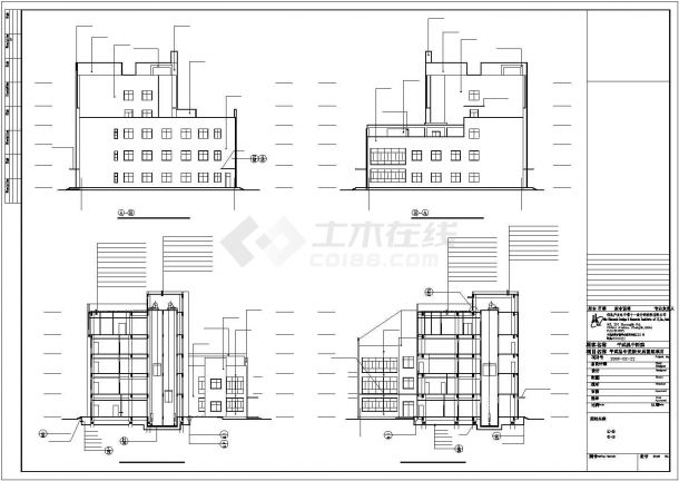 【最新】某中医院楼建筑设计方案CAD图纸-图二