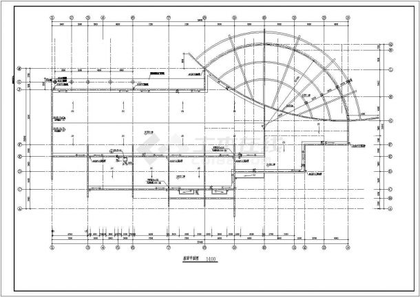 某二层框架结构娱乐中心设计cad全套建筑施工图（甲级院设计）-图一
