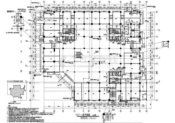 某大型商场建筑CAD参考图-图二