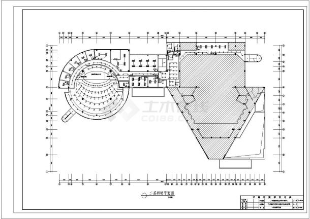 广东广州经济开发区文体活动中心改造工程配电设计cad图纸-图二