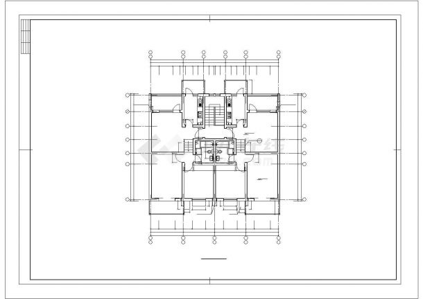 扬州市某小区6层砖混结构组合式住宅楼建筑设计CAD图纸（含车库和阁楼）-图一