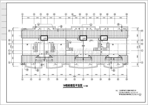 黄山市太平花苑小区5层砖混结构住宅楼建筑设计CAD图纸（含阁楼和夹层）-图一