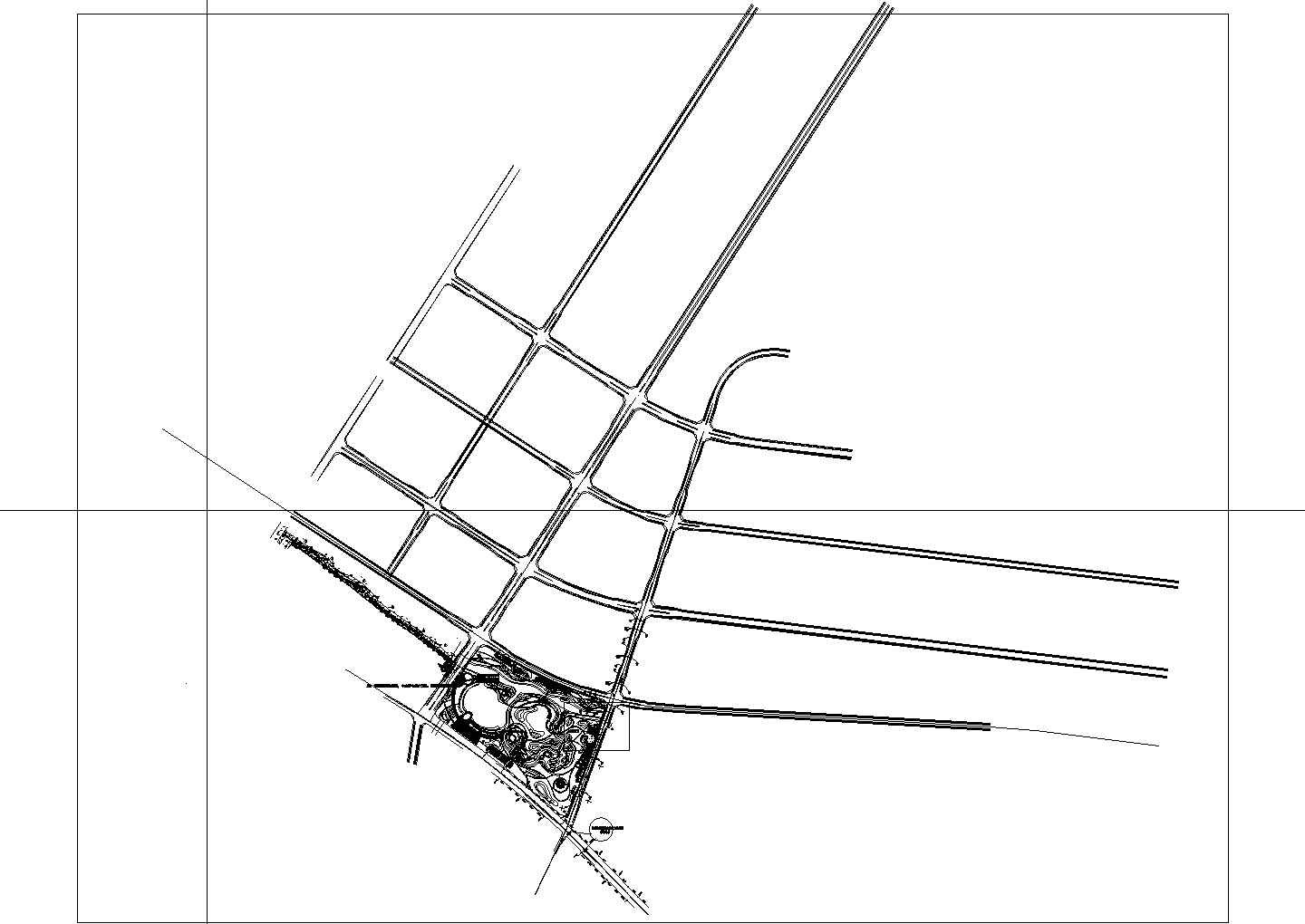 王化路泵站厂区管线平面图