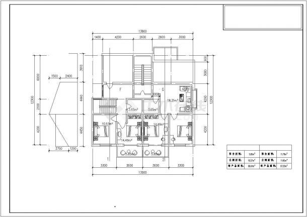 崇州市尹桥花园小区经典热门的平面户型设计CAD图纸（共20张）-图一