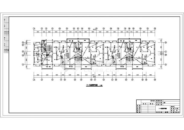 广西大学职工宿舍楼给排水施工图（太阳能热水系统）-图一