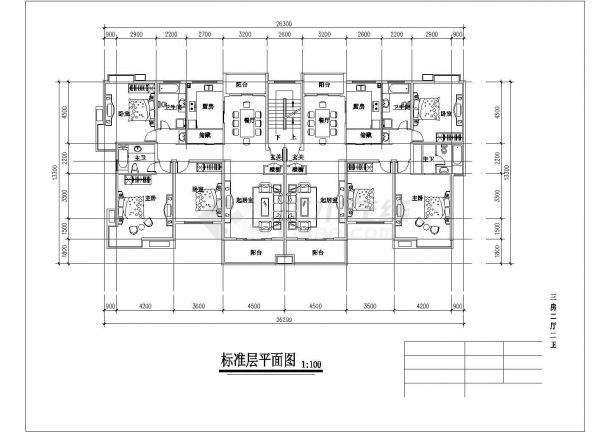 广州某新建小区65-130平米左右的热门户型设计CAD图纸（共17张）-图一
