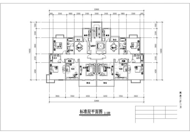 广州某新建小区65-130平米左右的热门户型设计CAD图纸（共17张）-图二