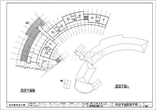 福建省福州市红博智能全纳幼儿院改建装修设计CAD图-图一