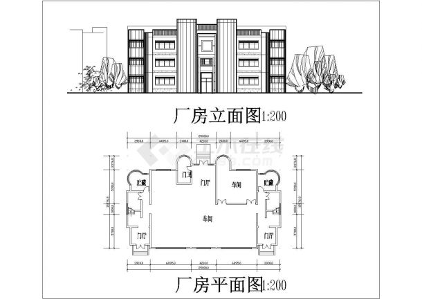 2500平米左右五层砖混结构住宅楼平立面设计CAD图纸（7套方案）-图二