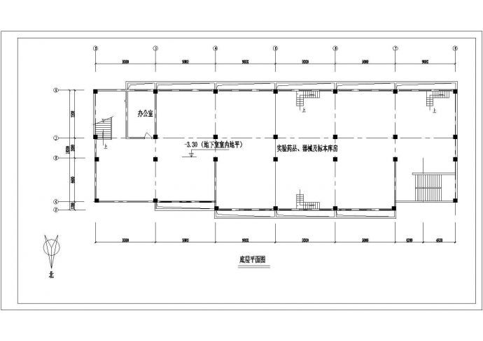 长沙市中学教学楼建筑方案设计图纸_图1