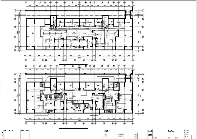 某14层建筑电气CAD平面布置参考图_图1