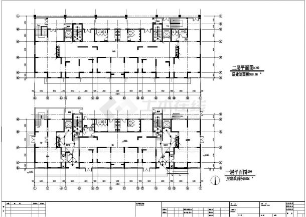 某14层建筑电气CAD平面布置参考图-图二
