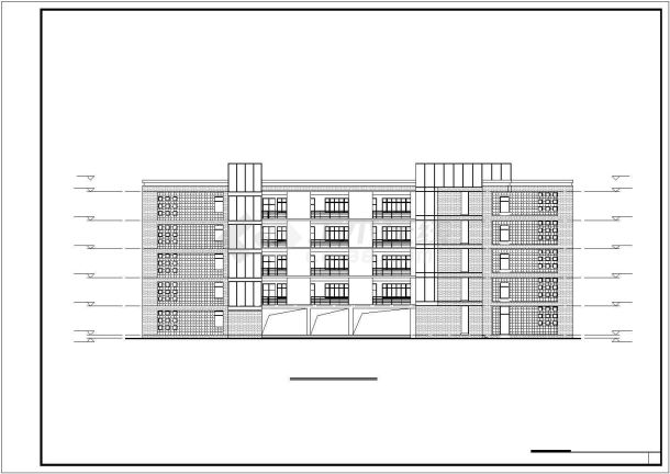 南京市中小学五层教学楼建筑设计方案图
