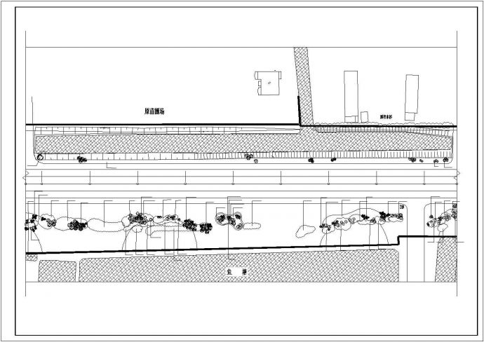 某城市道路B标段绿化竣工景观规划设计施工CAD图纸_图1