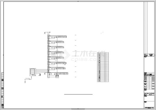 南昌市某市政单位八层办公楼全套弱电系统设计CAD图纸-图一