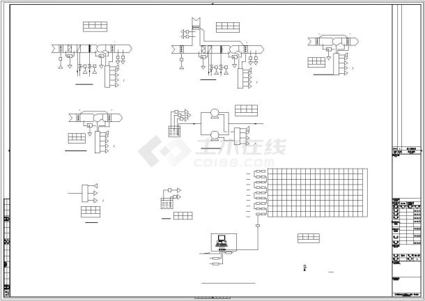 南昌市某市政单位八层办公楼全套弱电系统设计CAD图纸-图二