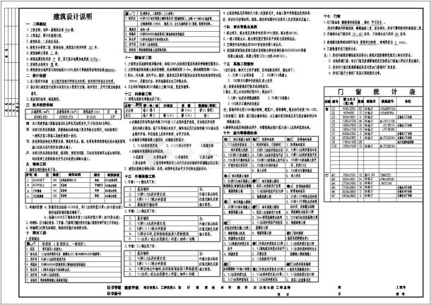 某商业街二层框架结构商业用房设计cad全套建筑施工图（ 含设计说明）-图一