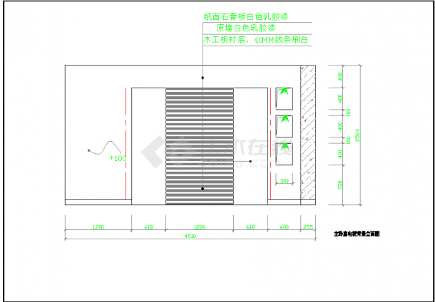 某地三层别墅室内装修图CAD图纸-图二