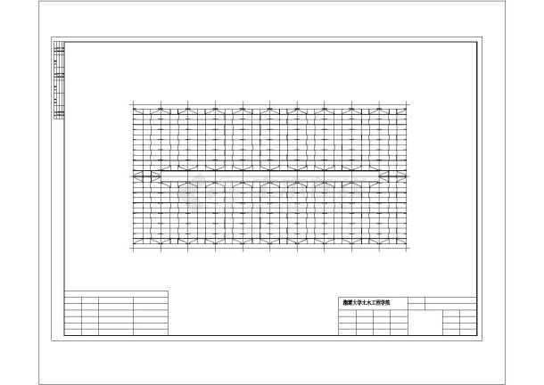 湘潭市某工业区某3410平米钢结构车间厂房建筑设计CAD图纸-图二