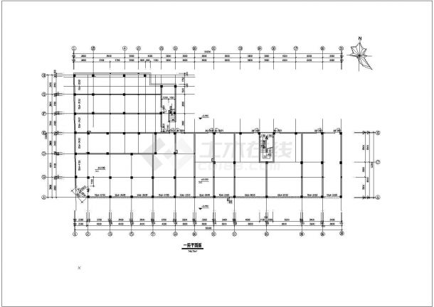 北京市仲春小区7层框混结构商住楼建筑设计CAD图纸（1-2层商用）-图一