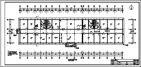 某市地上四层钢筋混凝土框架结构办公楼建筑施工cad图(含计算书，毕业设计)-图一