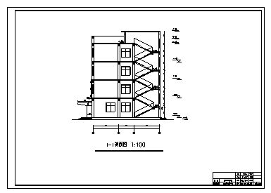写字楼设计_5000平米某城市四层写字楼全套施工cad图(含计算书，毕业设计)_图1