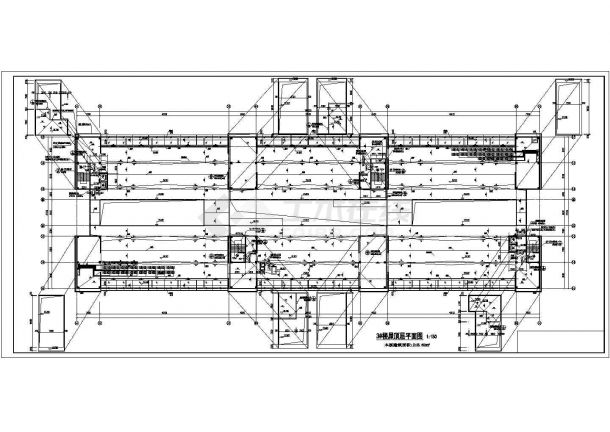 贵阳市某沿街5层办公综合楼内部采暖系统设计CAD图纸-图一