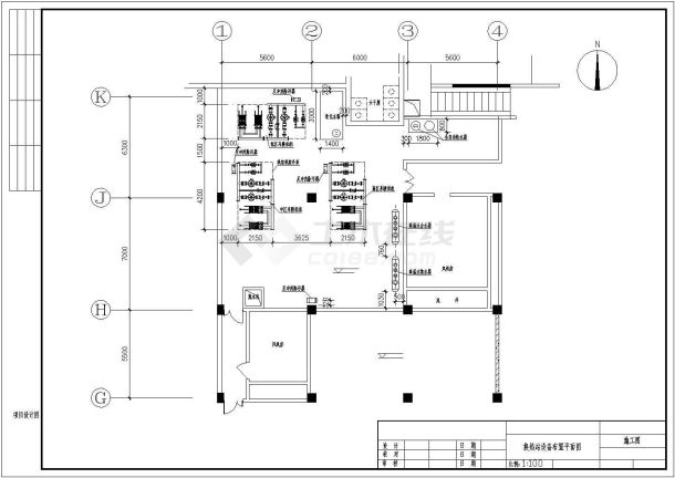 【最新】某换热站旧城改造设计方案CAD图纸-图二