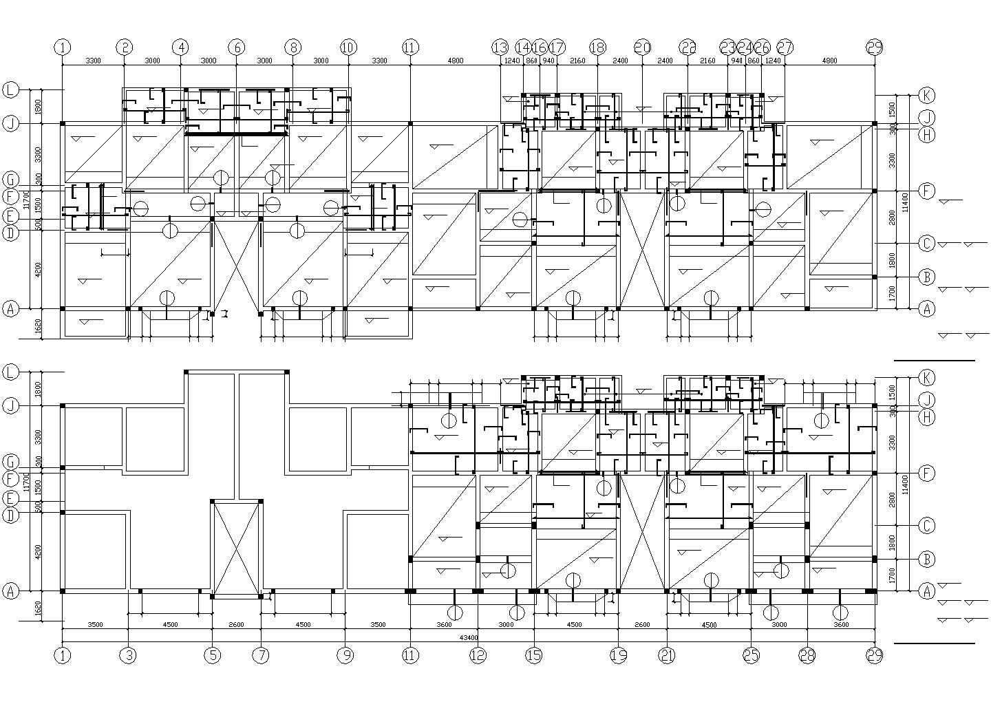  -1(局部)+6层砖混住宅楼结构施工图