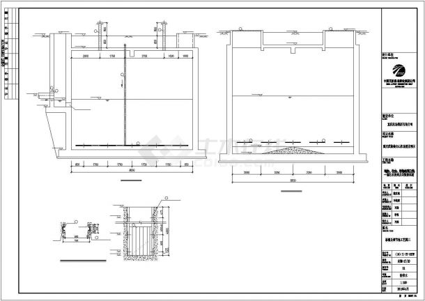 【最新】某污水站睡处理工艺设计方案CAD图纸-图二