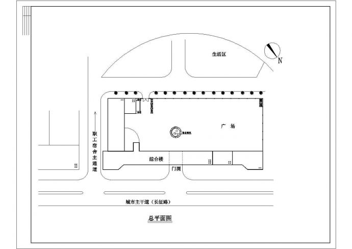 乌镇景区附近某宾馆整套装修方案cad平面施工图_图1