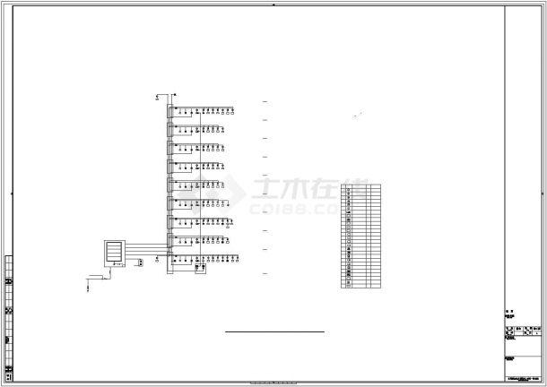 徐州市某市政单位8层办公楼弱电系统全套设计CAD图纸-图一
