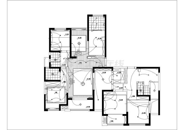 某城市新中式风格公寓建筑设计cad施工图-图一