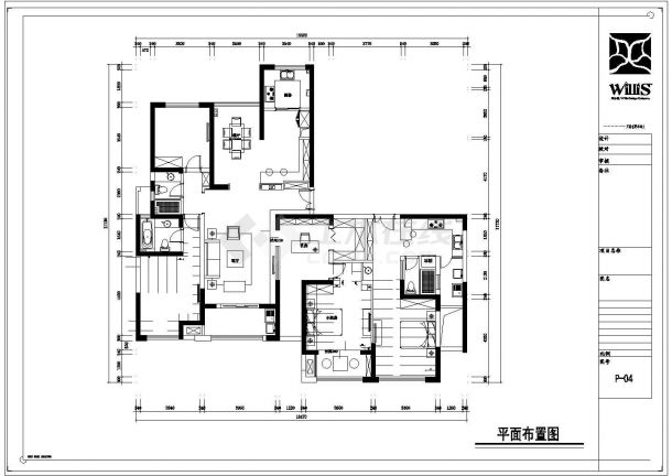 某城市新中式风格公寓建筑设计cad施工图-图二