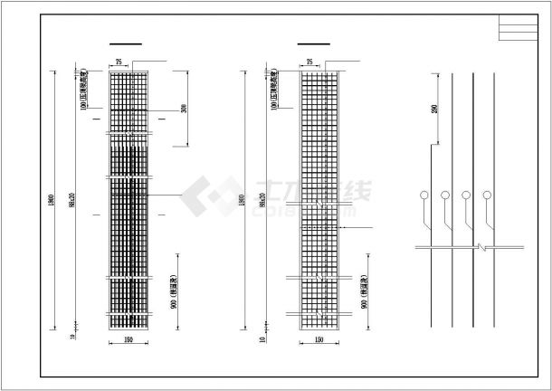 承德市某大型风景区抗滑桩滑坡治理工程全套设计CAD图纸-图二