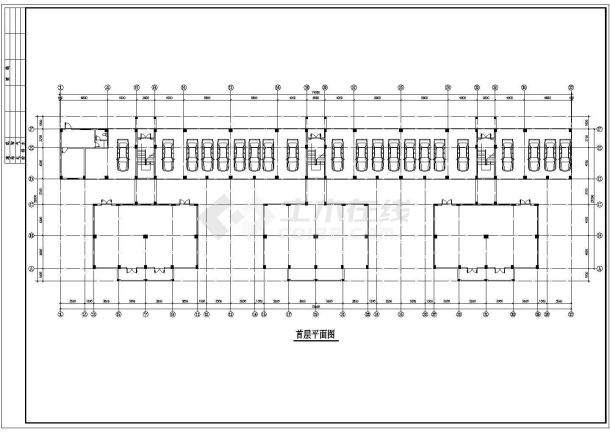 [北京]某多层住宅楼建筑设计平立面施工cad图纸-图一