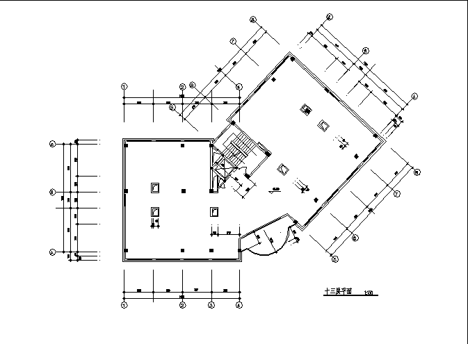 某城市大型酒店综合楼建筑设计施工cad图纸（含说明）_图1